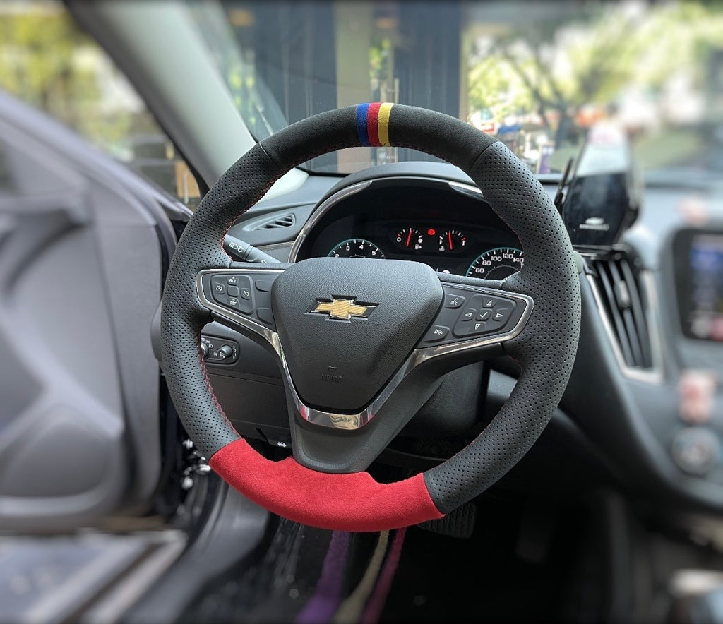 Alcantara and leather steering wheel cover (Available for all makes and models)