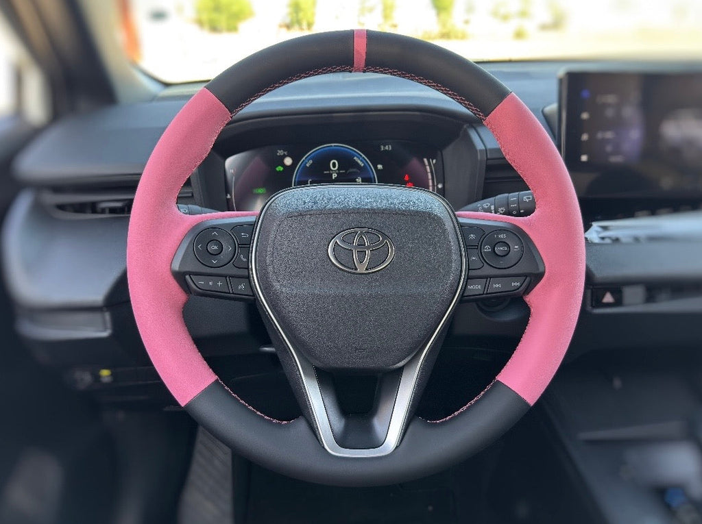 Alcantara and leather steering wheel cover (Available for all makes and models)