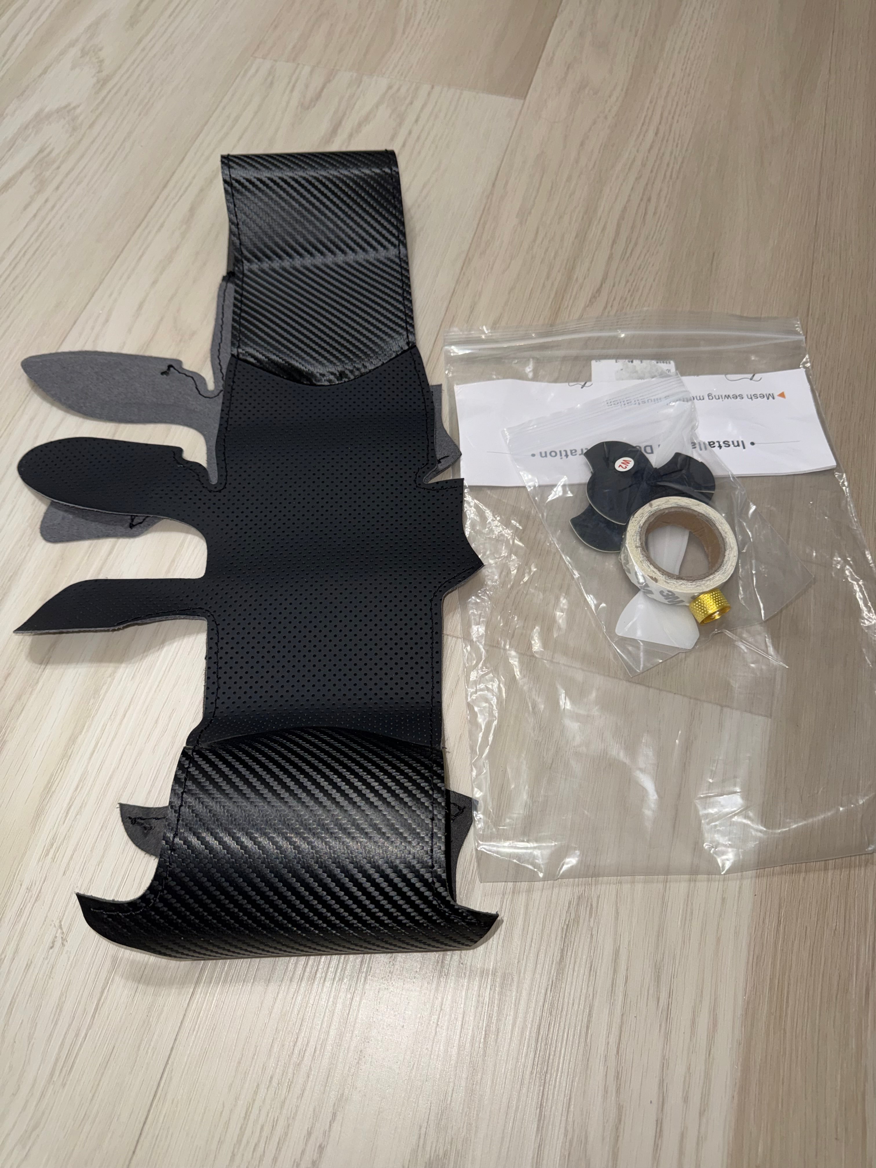 Carbon fiber style and leather steering wheel covers(All makes and models available)