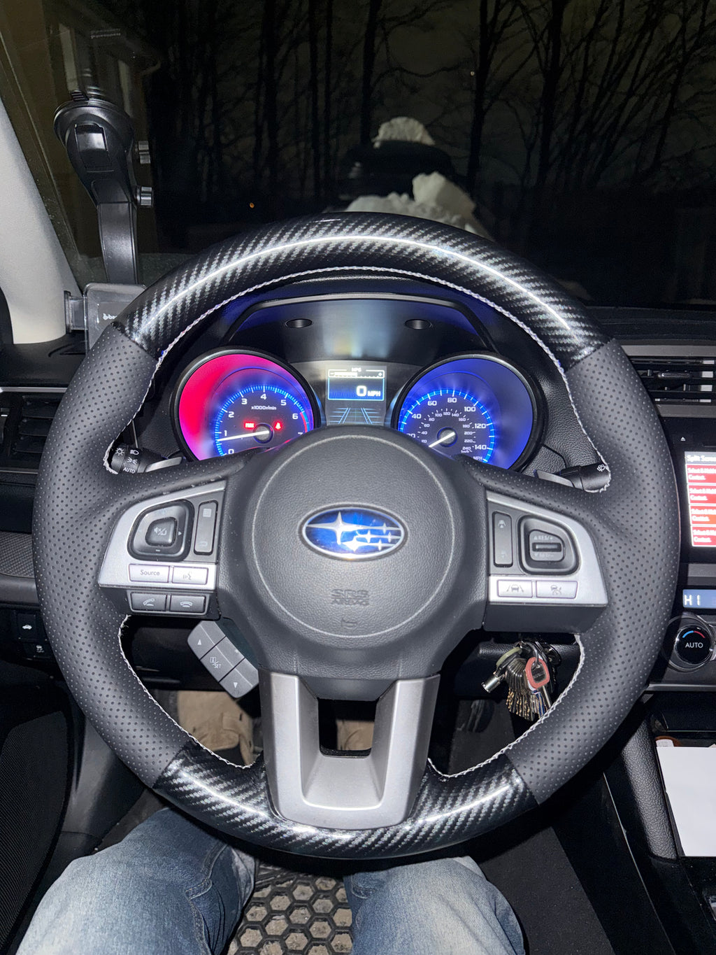 Carbon fiber style and leather steering wheel covers(All makes and models available)