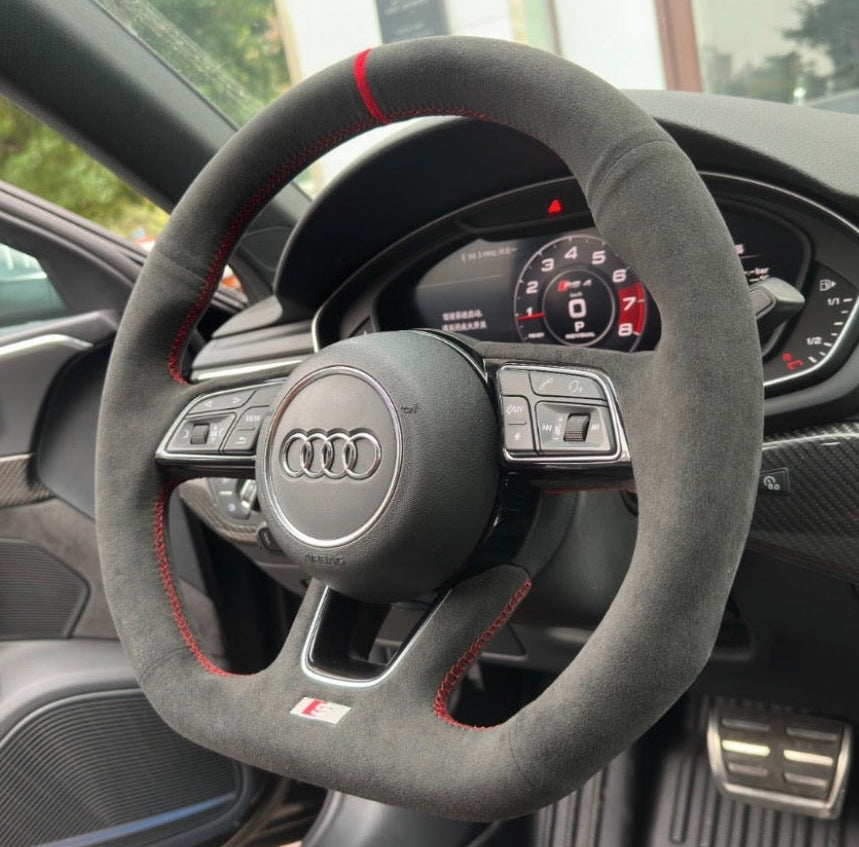 Alcantara steering wheel cover (available for all makes and models)